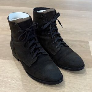 Thursday Boot Company Dark Olive Suede Ankle Boots